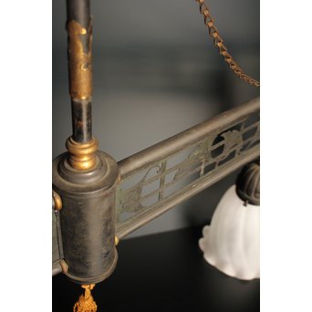 銀杏意匠2灯シャンデリア照明　A1662 