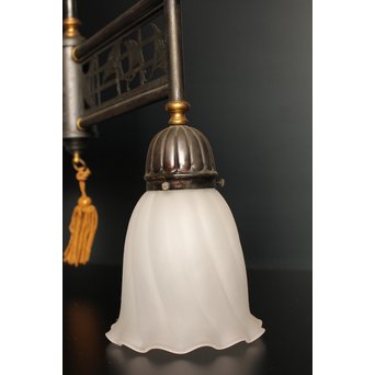 銀杏意匠2灯シャンデリア照明　A1662 