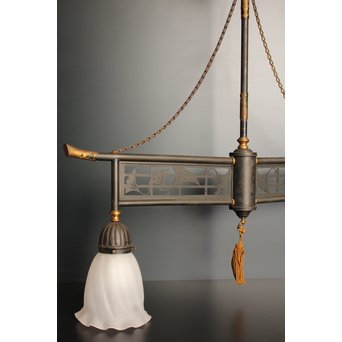 銀杏意匠2灯シャンデリア照明　A1662 