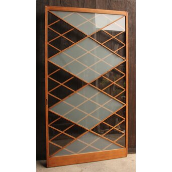 菱形市松模様ガラス建具　GD1017 ウラ面