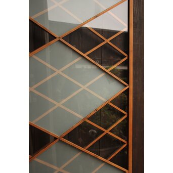 菱形市松模様ガラス建具　GD1017 