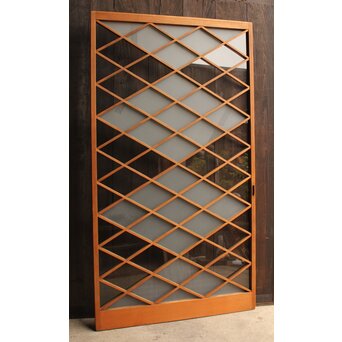 菱形市松模様ガラス建具　GD1017