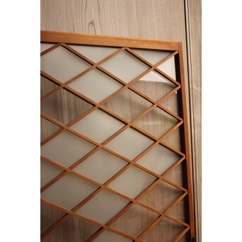 菱形市松模様ガラス建具　GD1017 