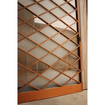 菱形市松模様ガラス建具　GD1017 