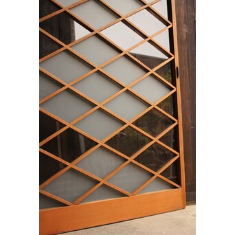 菱形市松模様ガラス建具　GD1017 