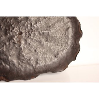 山田宗美弟子 黒瀬宗世 鉄打出蓮葉煎茶盆　K428 