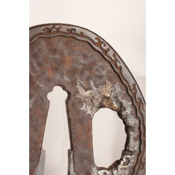 後藤誠意銘 日本刀拵 刀装具 勝虫と蜘蛛　S2899 