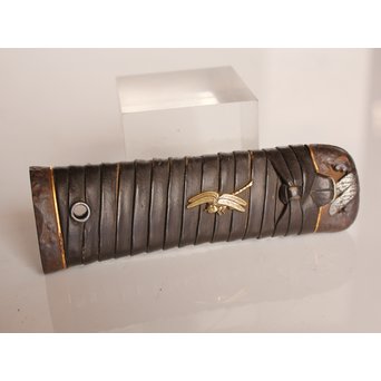 後藤誠意銘 日本刀拵 刀装具 勝虫と蜘蛛　S2899 