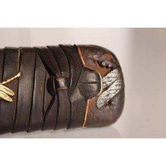 後藤誠意銘 日本刀拵 刀装具 勝虫と蜘蛛　S2899 