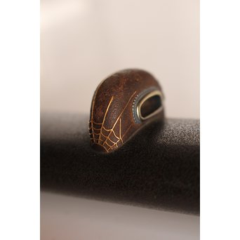 後藤誠意銘 日本刀拵 刀装具 勝虫と蜘蛛　S2899 