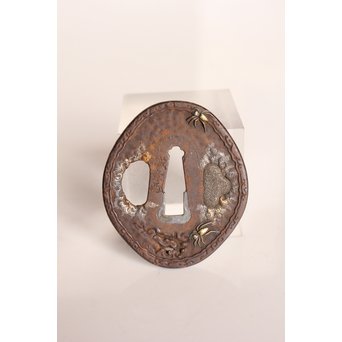 後藤誠意銘 日本刀拵 刀装具 勝虫と蜘蛛　S2899 