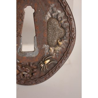 後藤誠意銘 日本刀拵 刀装具 勝虫と蜘蛛　S2899 