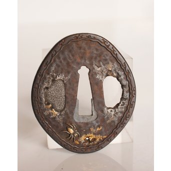 後藤誠意銘 日本刀拵 刀装具 勝虫と蜘蛛　S2899 