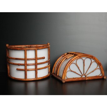 班竹の照明カバー 2個1組　A1668