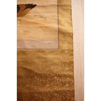 明治刺繍掛物/掛軸　K434 