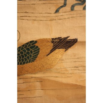 明治刺繍掛物/掛軸　K434 