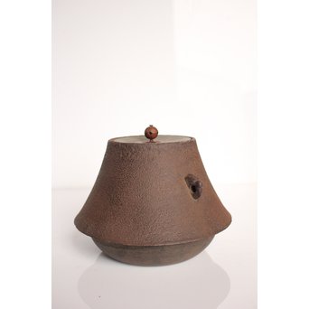 表千家十二世 惺斎好  富士型茶釜　K437 