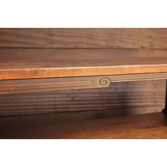 唐木造 南画木象嵌飾棚　G267 