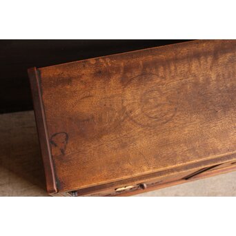 唐木造 南画木象嵌飾棚　G267 