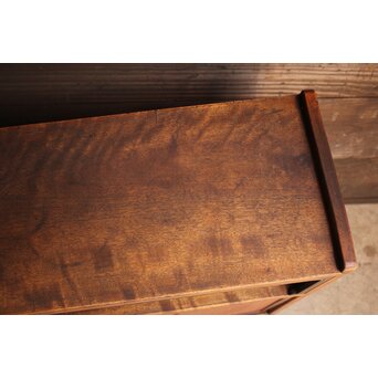 唐木造 南画木象嵌飾棚　G267 