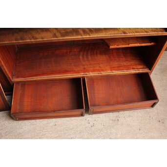 唐木造 南画木象嵌飾棚　G267 