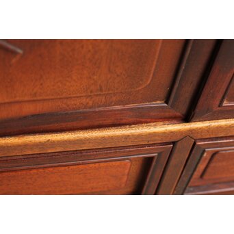 唐木造 南画木象嵌飾棚　G267 