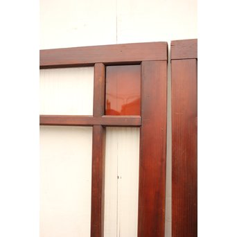 色ガラス明り取り/欄間　2枚1組　R2030 