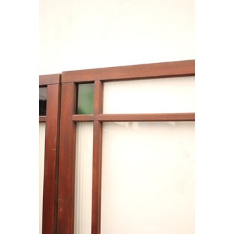 色ガラス明り取り/欄間　2枚1組　R2030 