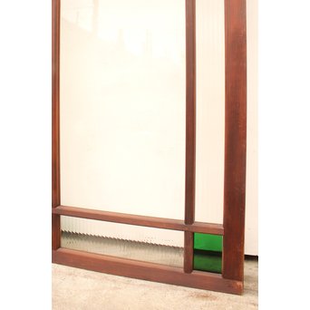 色ガラス明り取り/欄間　2枚1組　R2030 