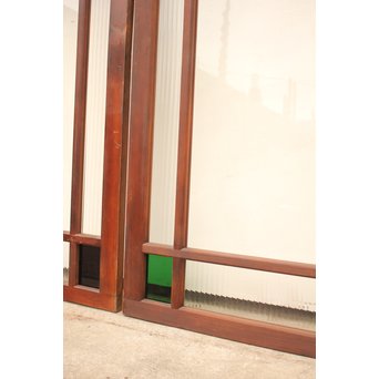 色ガラス明り取り/欄間　2枚1組　R2030 