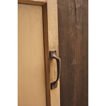 白いアンティークガラス戸　GD1021 