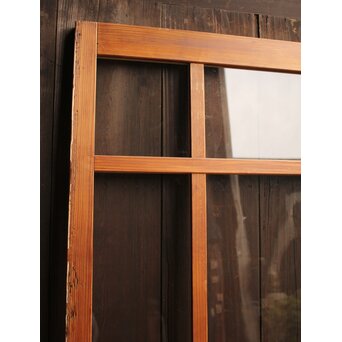 白いアンティークガラス戸　GD1021 