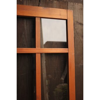 白いアンティークガラス戸　GD1021 