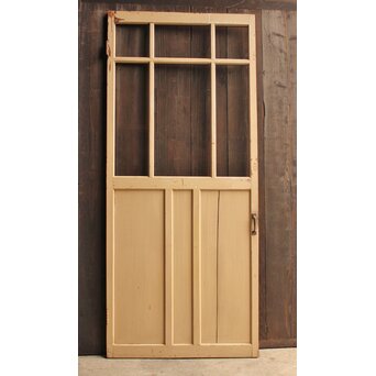 白いアンティークガラス戸　GD1021