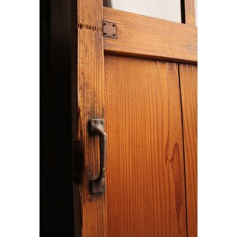 白いアンティークガラス戸　GD1021 