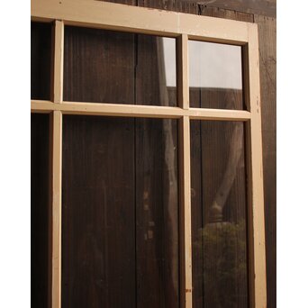 白いアンティークガラス戸　GD1021 