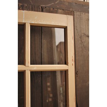 白いアンティークガラス戸　GD1021 