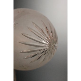 稀少切子シェード市松硝子ブラケット照明　A1680 