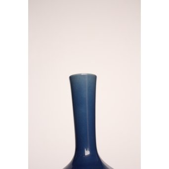 人間国宝 三代徳田八十吉作 金文字銘 耀彩花生　S2908 