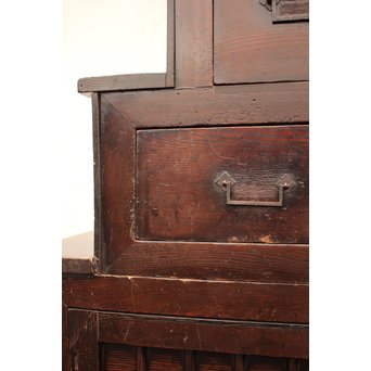 民藝 半間階段箪笥　I385 