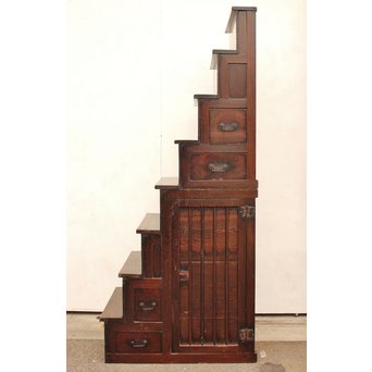 民藝 半間階段箪笥　I385