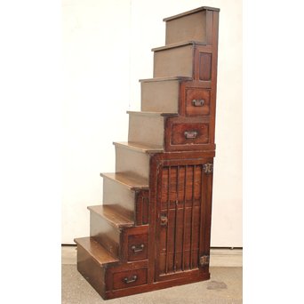 民藝 半間階段箪笥　I385 