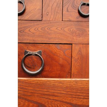 稀少 前面総欅一間水屋箪笥　I386 