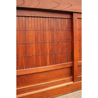 稀少 前面総欅一間水屋箪笥　I386 