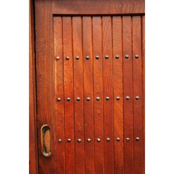 稀少 前面総欅一間水屋箪笥　I386 