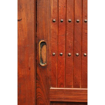 稀少 前面総欅一間水屋箪笥　I386 