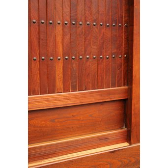 稀少 前面総欅一間水屋箪笥　I386 