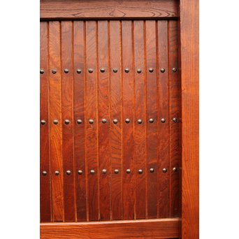 稀少 前面総欅一間水屋箪笥　I386 