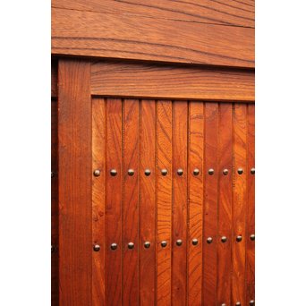 稀少 前面総欅一間水屋箪笥　I386 