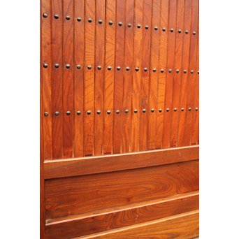 稀少 前面総欅一間水屋箪笥　I386 